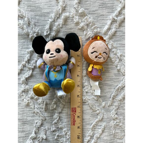 Wishables Plush Mickey Mouse and Cogsworth Clock Beauty & The Beast - Picture 6 of 6
